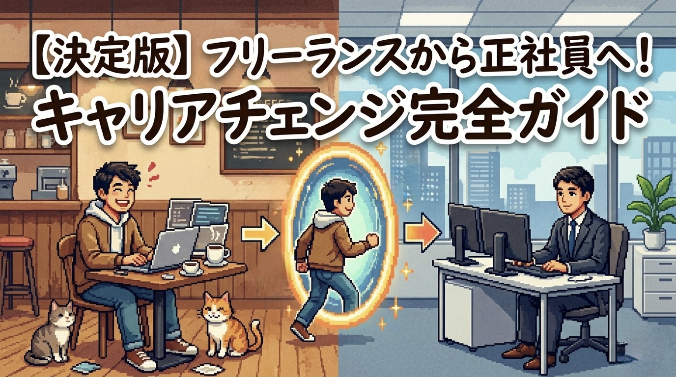 【まとめ】フリーランスから正社員へ。キャリアチェンジ完全マニュアル